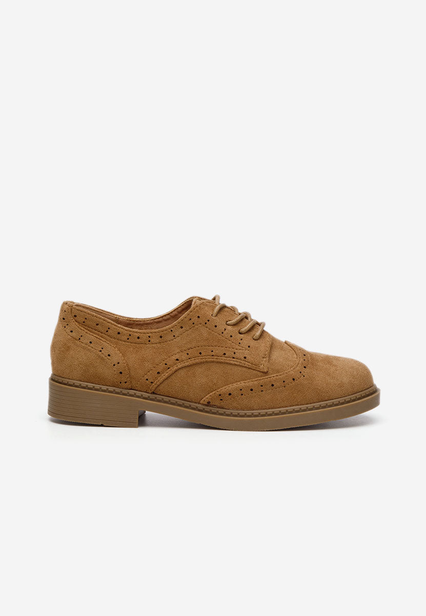 Derbies camel en daim