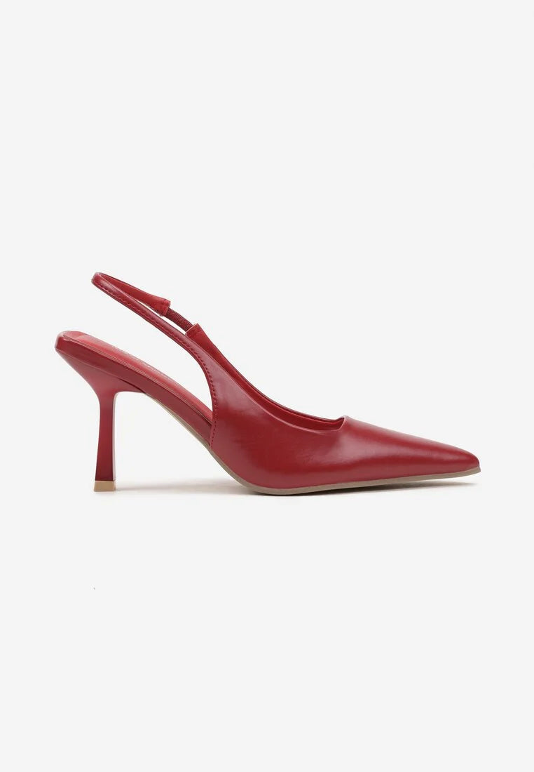 Slingback rouge cerise