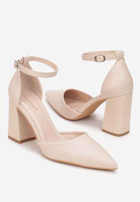 Escarpin français à talon carré