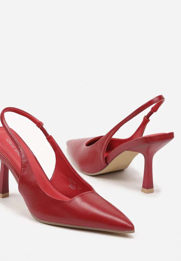 Slingback rouge cerise