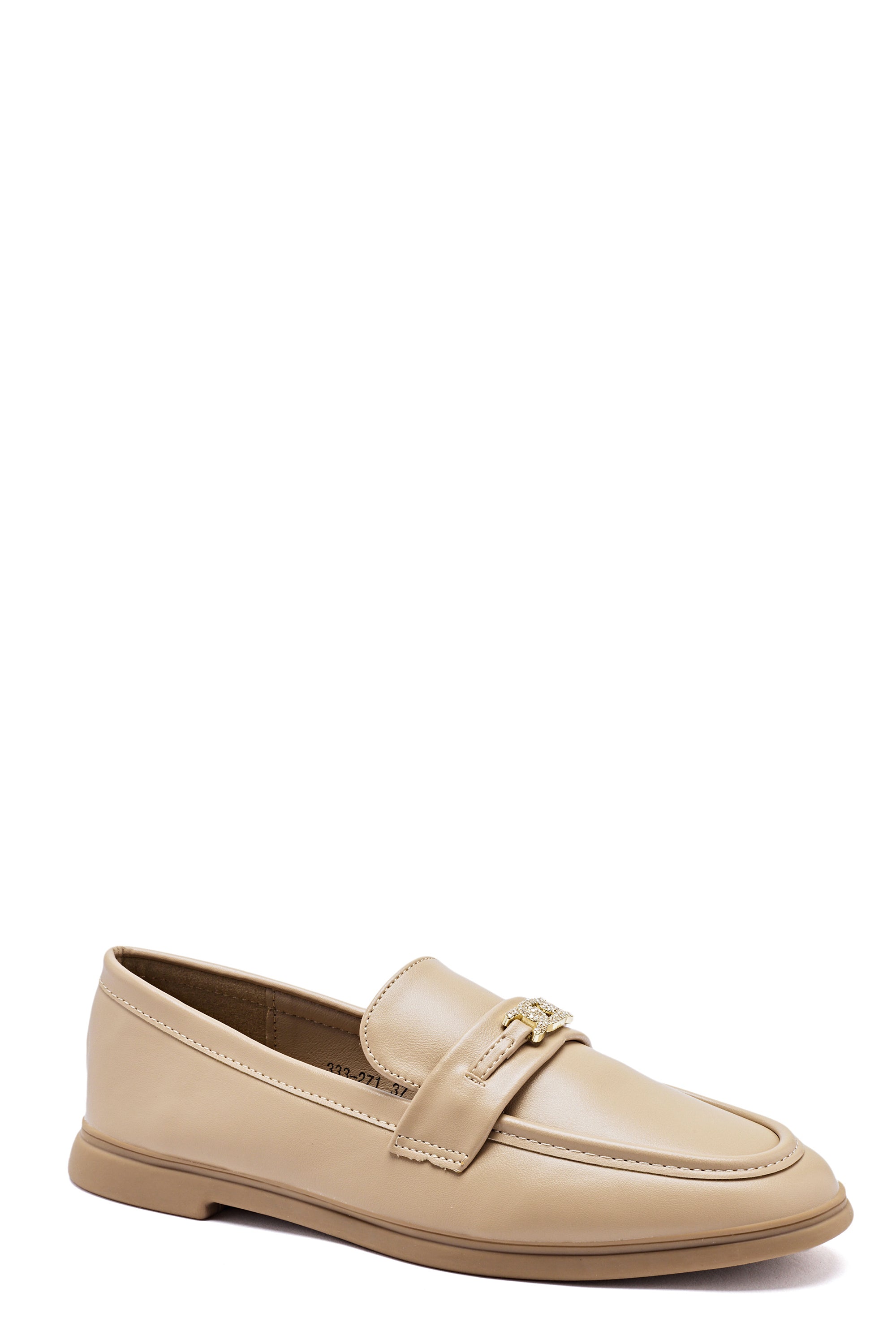 Mocassin taupe souple