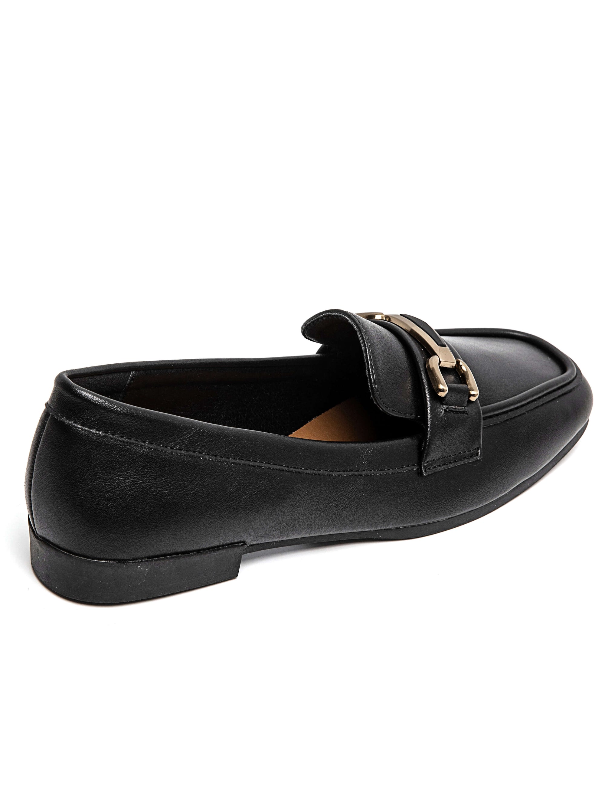 Mocassins en Simili Cuir avec Détail Métallique