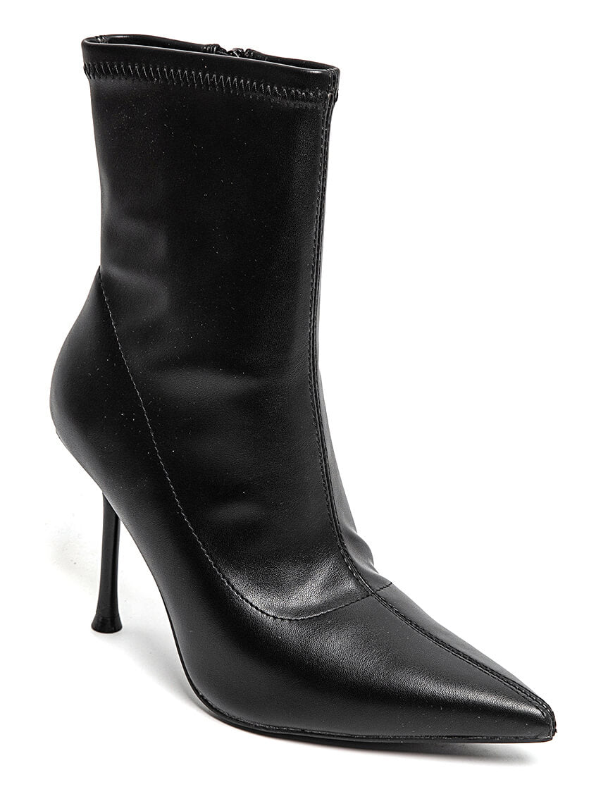 Bottine à Talon Aiguille Noire