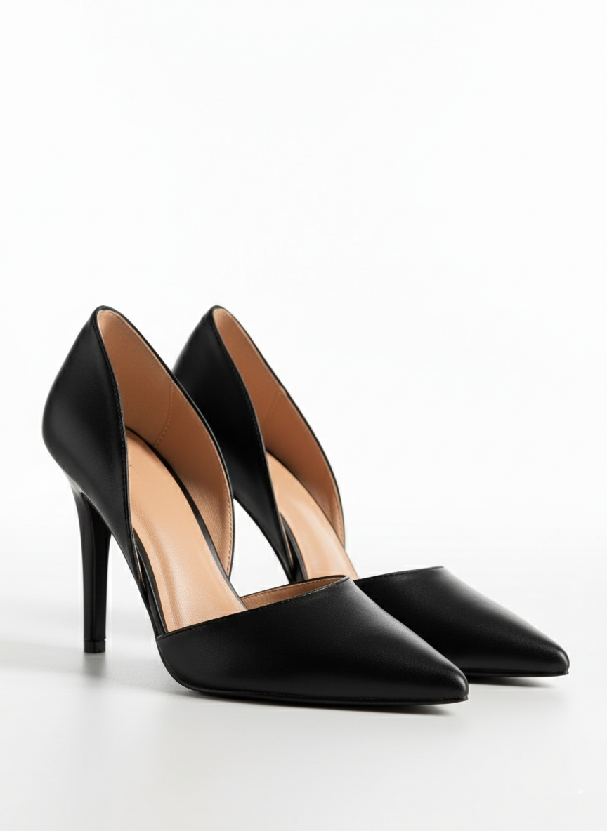 Escarpins D’Orsay Noirs à Bout Pointu