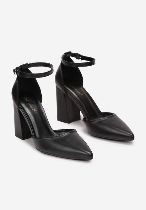 Escarpin français à talon carré