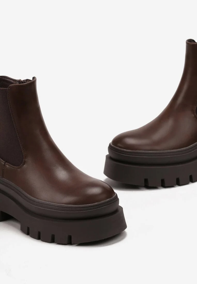 Bottine marron