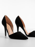 Escarpins Noir Daim – Talon Fin