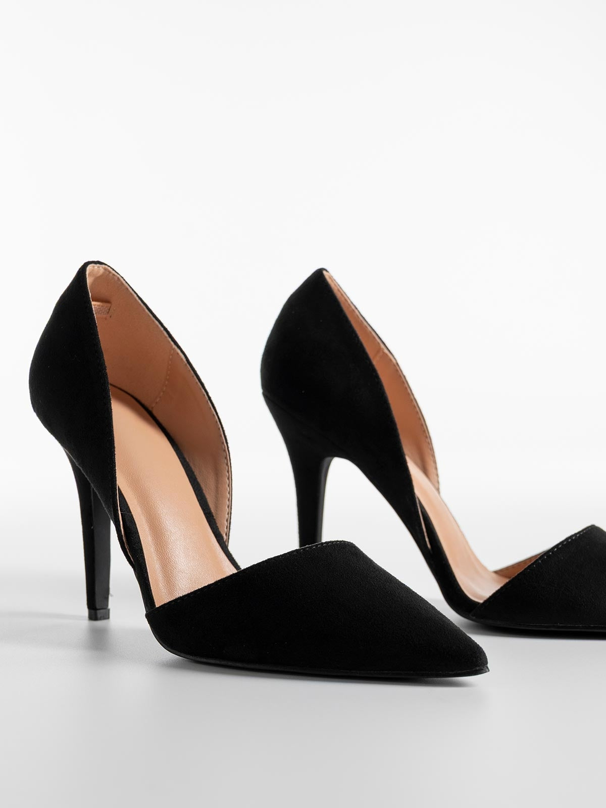 Escarpins Noir Daim – Talon Fin