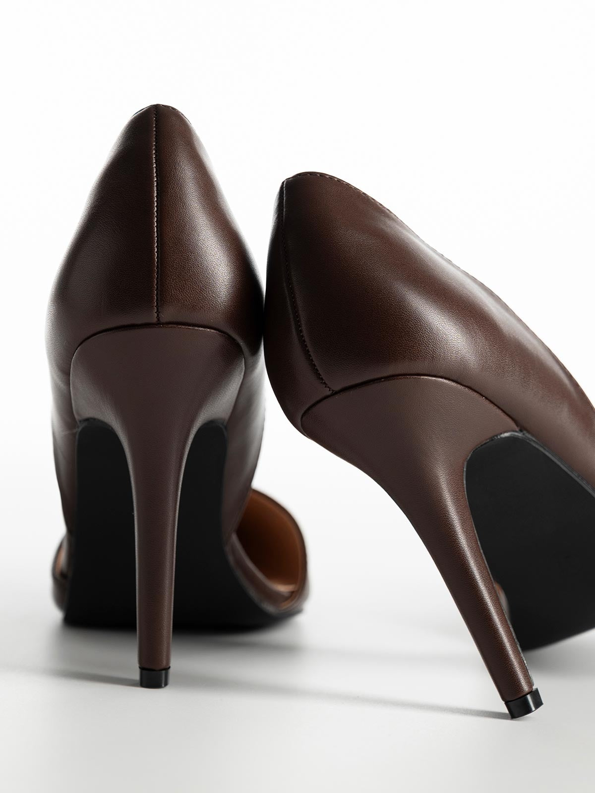 Escarpins D’Orsay Marron à Bout Pointu