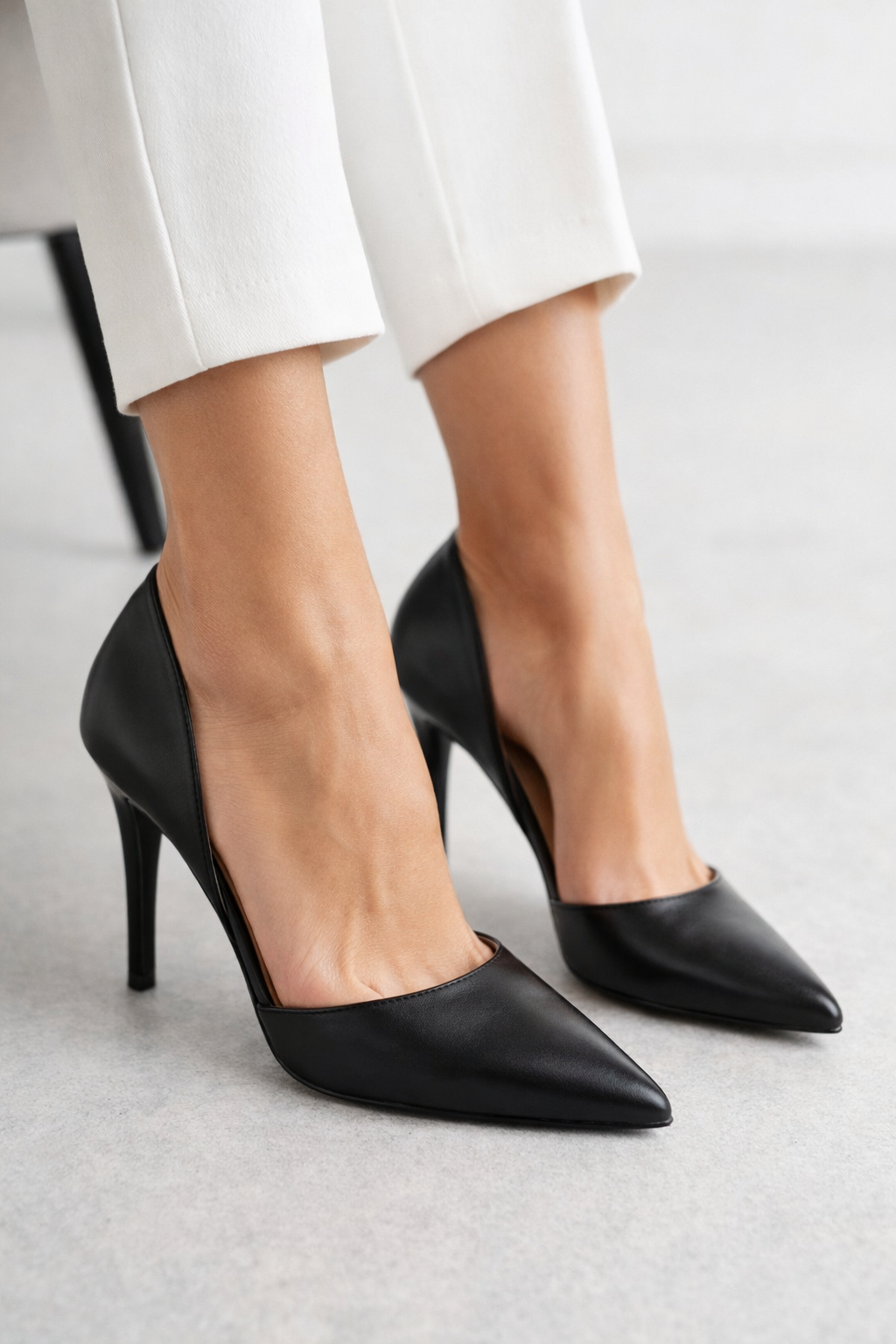 Escarpins D’Orsay Noirs à Bout Pointu