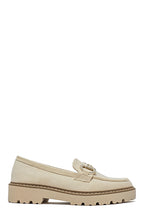 Mocassin en beige daim