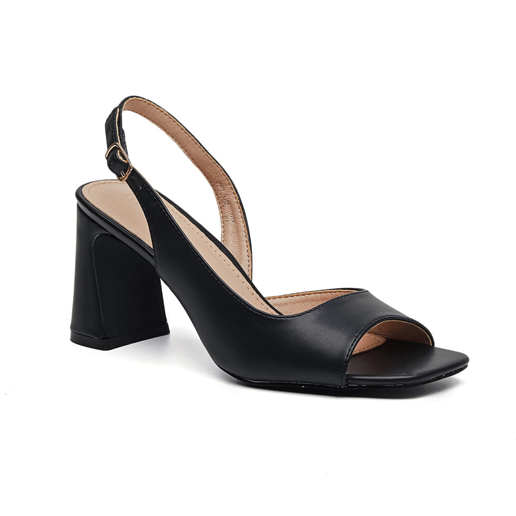 Sandales Slingback à Talon Bloc - Élégance Intemporelle