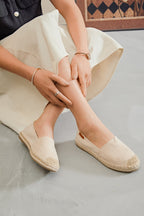 Espadrille Beige élégante suédine