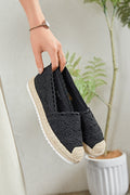 Espadrille noir chic en dentelle