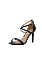 Sandale a talon aiguille noir