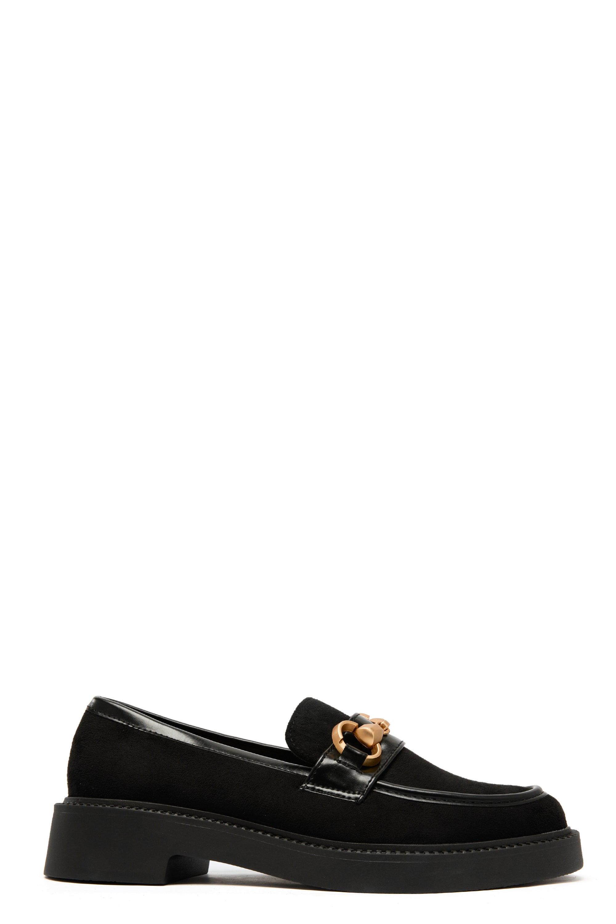 Mocassins en Daim avec Détail Métallique