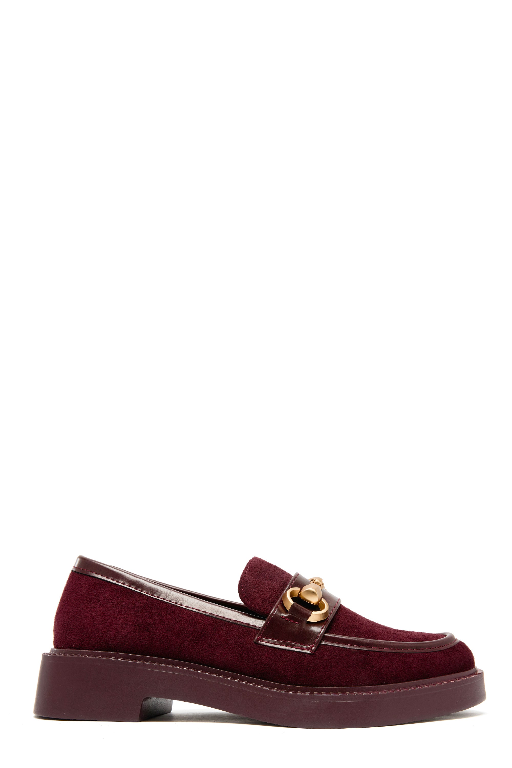 Mocassins en Daim avec Détail Métallique