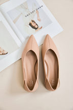 Ballerines beiges à bout pointu