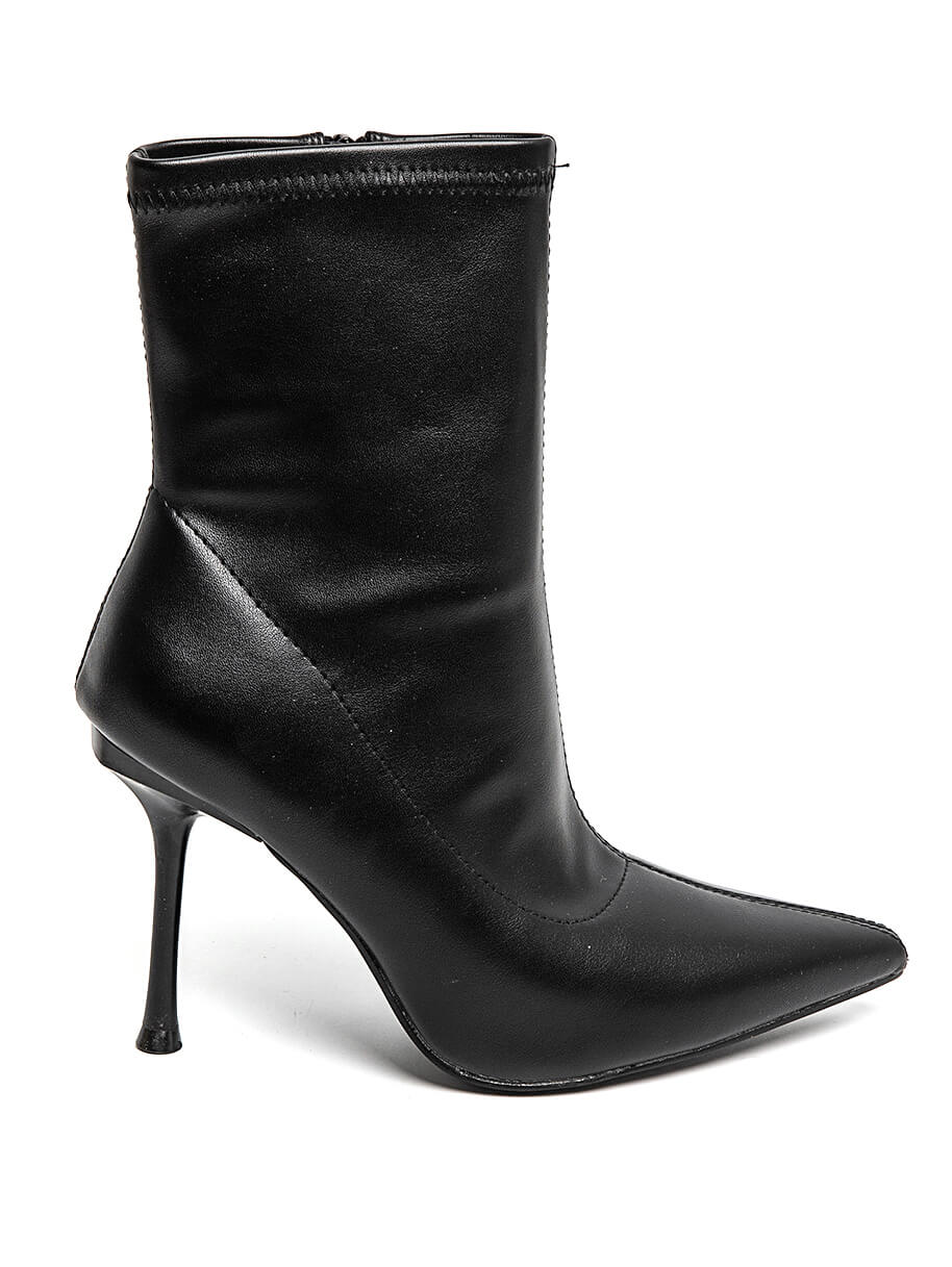 Bottine à Talon Aiguille Noire
