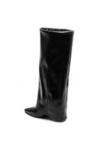 Botte Noire Tube à Talon Style Oversize