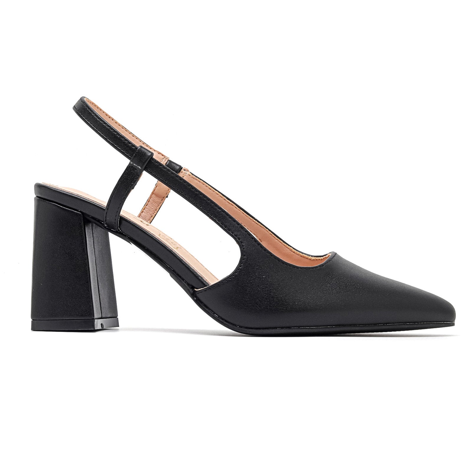 Escarpins Slingback à Talon Bloc – Élégance et Confort