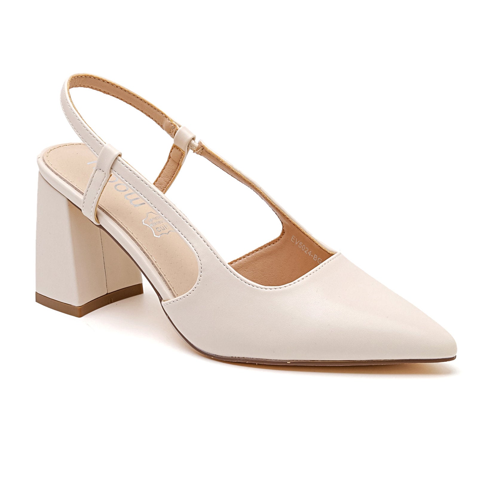 Escarpins Slingback à Talon Bloc – Élégance et Confort