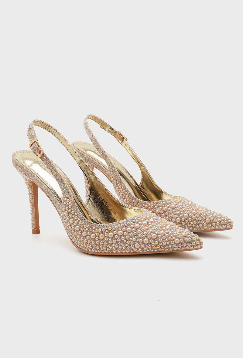 Escarpins Slingback de Soirée – Éclat de Perles
