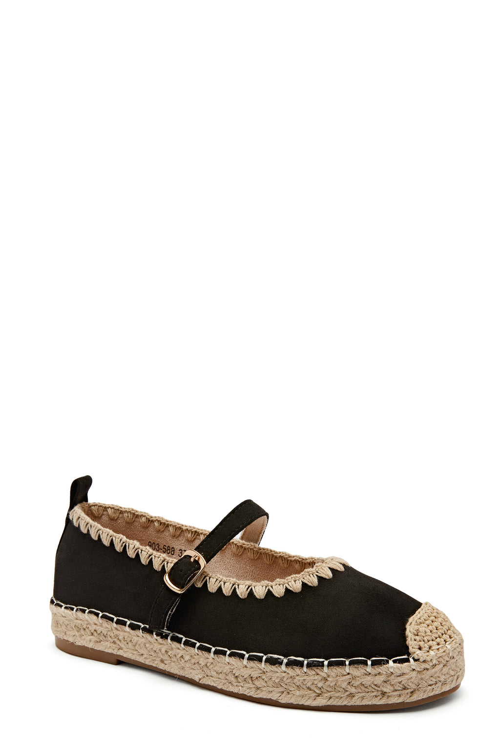 Ballerines Espadrilles Mary Jane en Raphia Tressé