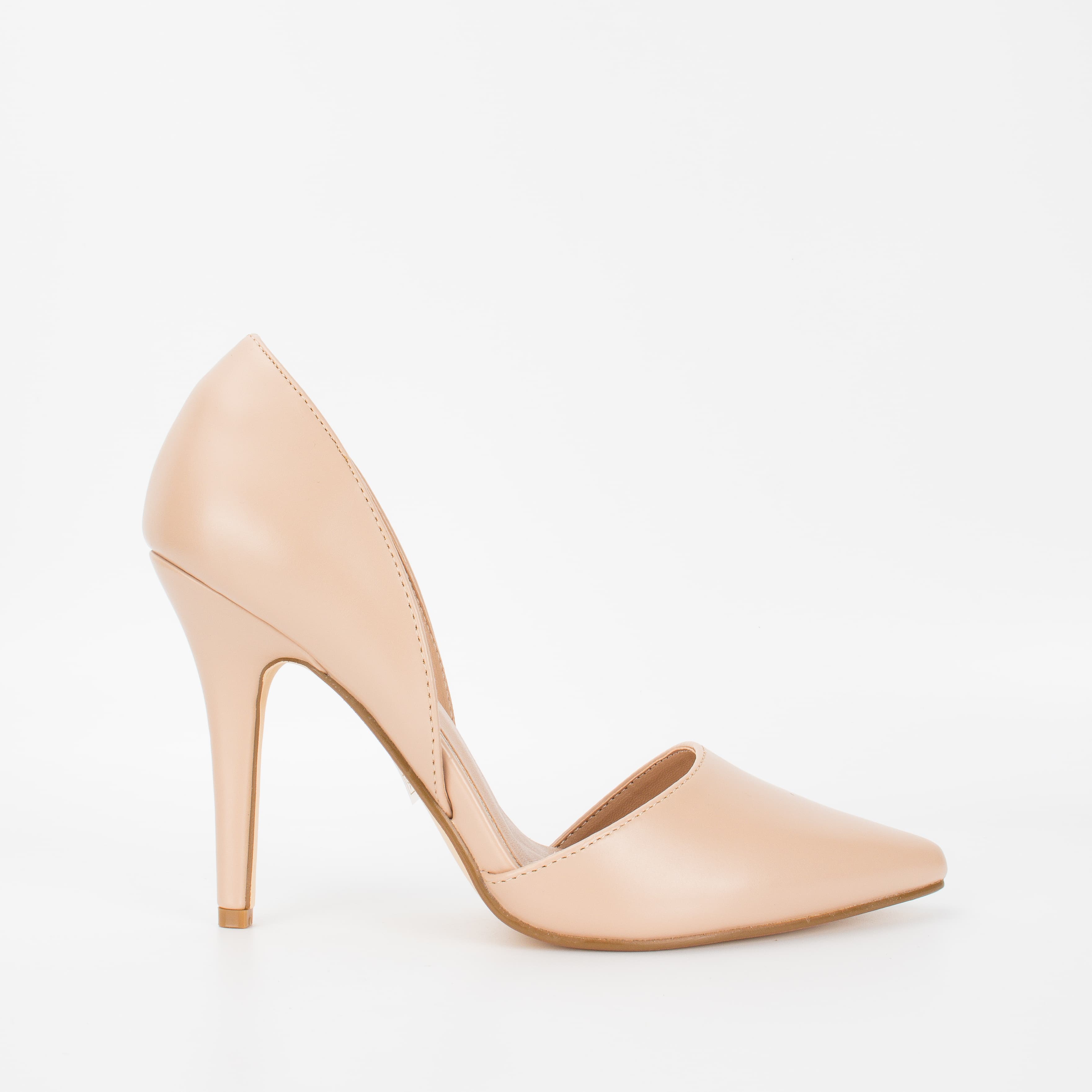 Escarpins D'Orsay à Bout Pointu - Beige Nude Classique