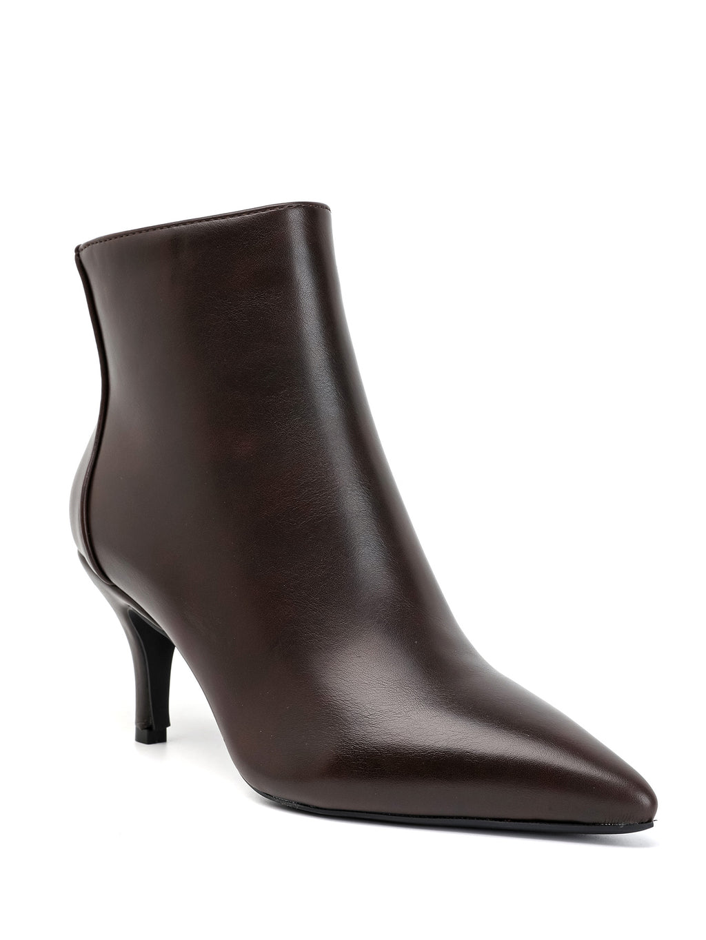 Bottines à talons aiguilles marron