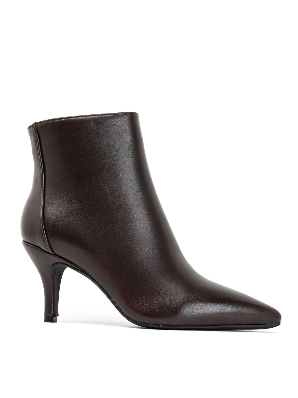 Bottines à talons aiguilles marron