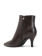 Bottines à talons aiguilles marron