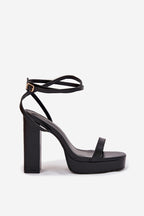 Sandale Noir a Haut talon