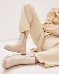 Bottine beige plate