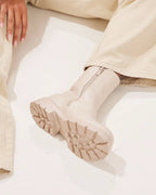 Bottine beige plate
